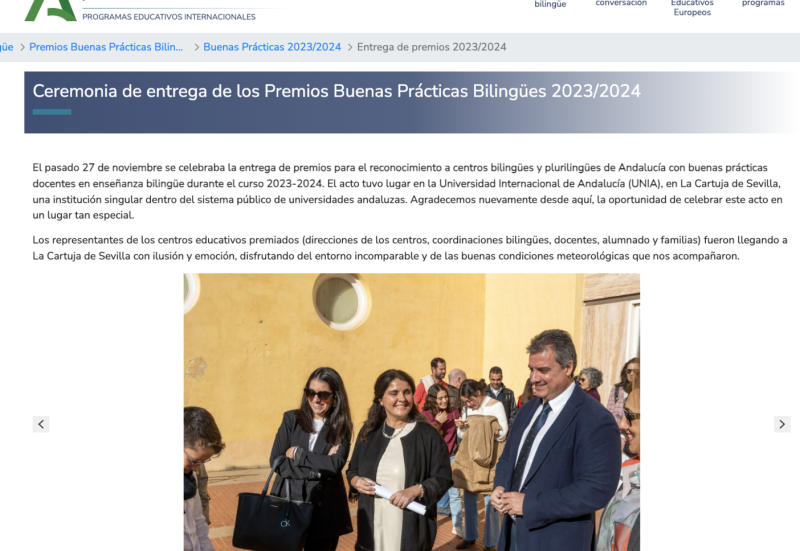 Ceremonia de premios del CEIP Narixa